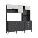 Cozinha Compacta Donna - MDP 8 Portas 2 Gavetas 2 Nichos - Casamia