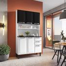 Cozinha Compacta em Aço 105cm 6 Portas 2 Gavetas Pratika Itatiaia