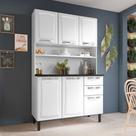 Cozinha Compacta em Aço 120cm 6 Portas 2 Gavetas Pratika Itatiaia Branco