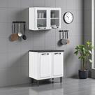 Cozinha Compacta em Aço 2 Peças 4 Portas New Premium Itatiaia