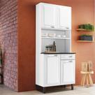 Cozinha Compacta em Aço 4 Portas 1 Gaveta 80cm Pratika Itatiaia Branco/Neve Cozinha Compacta em Aço 4 Portas 1 Gaveta 80cm Pratika Itatiaia Branco/Neve