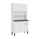 Cozinha Compacta em Aço 6 Portas 1 Gaveta Múltipla Bertolini Cozinha Compacta em Aço 6 Portas 1 Gaveta Múltipla Bertolini
