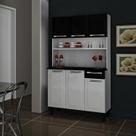 Cozinha Compacta em Aço com Tampo 6 Portas 1 Gaveta 105cm Rose Itatiaia