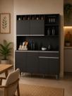 Cozinha Compacta Kit Alice 130 mt Cinza Fosco Ajl
