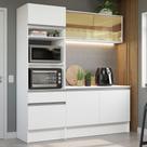 Cozinha Compacta Madesa Diamante com Armário, Balcão e Tampo