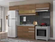 Cozinha Compacta Madesa Marina Com Armário e Balcão (Sem Tampo e Pia)