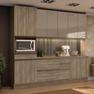 Cozinha Compacta Maxxi 12 PT 5 GV Nogal
