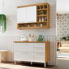 Cozinha Compacta Modulada 2 Peças Burguesa Premium 100% Mdf