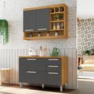 Cozinha Compacta Modulada 2 Peças Burguesa Premium 100% Mdf