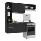 Cozinha Compacta Multimóveis Sofia Fg2001 Preta Cozinha Compacta Multimóveis Sofia Fg2001 Preta