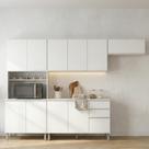 Cozinha Compacta Paneleiro Nina 4 Modulos Branco