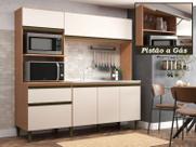 Cozinha Compacta Vitória 6 Portas 1 Gaveta 2 Nichos para Forno