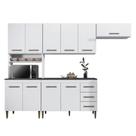 Cozinha Completa 10 Portas 3 Gavetas Atenas Kaiki Moveis Branco