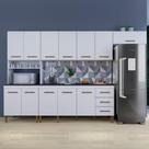 Cozinha Completa 12 Portas 3 Gavetas Atenas Branco