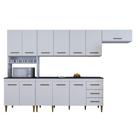 Cozinha Completa 12 Portas 3 Gavetas Atenas Kaiki Moveis Branco Cozinha Completa 12 Portas 3 Gavetas Atenas Kaiki Moveis Branco