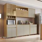 Cozinha Completa 5 Peças 11 Portas 2 Gavetas Condessa 270cm 100% Mdf
