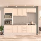 Cozinha Completa 5 Peças 224,5CMX270CM Amara Bege/Branco/Creme