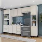 Cozinha Completa 5 Peças 224,5CMX310CM Amara Bege/Branco/Creme