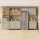 Cozinha Completa 6 Peças 12 Portas 2 Gavetas Condessa 350cm 100% Mdf