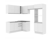 Cozinha Completa Acordes Glamy Branco 100% MDF Canto Madesa
