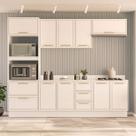 Cozinha Completa Amara 10 Portas 4 Gavetas Branco - Politorno