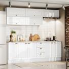 Cozinha Completa Americana 10 Portas 3 Gavetas 100% Mdf Branco - Henn Cozinha Completa Americana 10 Portas 3 Gavetas 100% Mdf Branco - Henn