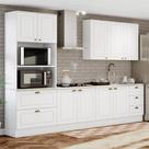 Cozinha Completa Americana 9 Portas 5 Gavetas 100% Mdf Branco - Henn Cozinha Completa Americana 9 Portas 5 Gavetas 100% Mdf Branco - Henn