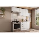 Cozinha Completa Bella 3 Peças (2Aéreos+1Balcão) C3P24 Branco - Carraro