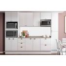 Cozinha Completa Bella 9 Peças (2Aéreos+2Balcões+1Paneleiro+1TorreQuente+3Complementos) C9P24 Branco - Carraro Cozinha Completa Bella 9 Peças (2Aéreos+2Balcões+1Paneleiro+1TorreQuente+3Complementos) C9P24 Branco - Carraro