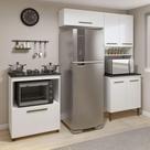 Cozinha Completa Blumenau 6 Portas Kaiki Móveis Branco