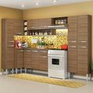 Cozinha Completa Canto Reto Emilly Amadeirado Rustic Madesa Cozinha Completa Canto Reto Emilly Amadeirado Rustic Madesa