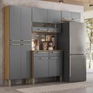 Cozinha Completa Compacta 4 Peças com 10 Portas Moderna Cozinha Completa Compacta 4 Peças com 10 Portas Moderna