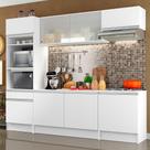 Cozinha Completa Compacta Madesa Topazio com Armário, Balcão e Tampo