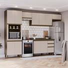 Cozinha Completa Connect 12 Portas 2 Gavetas 100% Mdf Duna/Cristal - Henn