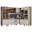 Cozinha Completa de Canto 8 Peças Connect com Torre Quente 2 Fornos - Móveis Henn Cozinha Completa de Canto 8 Peças Connect com Torre Quente 2 Fornos - Móveis Henn