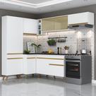 Cozinha Completa De Canto Mp2052 Com Armário E Balcão Cozinha Completa De Canto Mp2052 Com Armário E Balcão