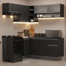 Cozinha Completa De Canto Suspenso 325cm Nice Madesa