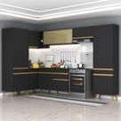 Cozinha Completa De Canto Veneza Gb Mp2055 Preta