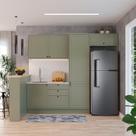 Cozinha Completa Évora com Bancada 6 PT 3 GV Verde Hill