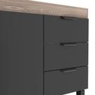 Cozinha Completa Gabinete e Armário Aéreo Flamingo 150 Cozimax Preto/Tamarindo