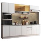Cozinha Completa Genova Armário e Balcão Branco Madesa Cozinha Completa Genova Armário e Balcão Branco Madesa