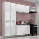 Cozinha Completa Itatiaia Aço Amanda Com Paneleiro Duplo Armário Aéreo e Balcão Branco Nevada Cozinha Completa Itatiaia Aço Amanda Com Paneleiro Duplo Armário Aéreo e Balcão Branco Nevada