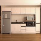 Cozinha Completa Koya 12 Portas 3 Gavetas Creme - Politorno
