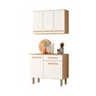 Cozinha Completa Lemon com Balcão, 5 portas 1 Gaveta Freijó/Off White Cristal - Nicioli Cozinha Completa Lemon com Balcão, 5 portas 1 Gaveta Freijó/Off White Cristal - Nicioli