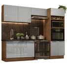Cozinha Completa Madesa Lux Armário e Balcão - Rustic/cinza