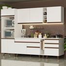 Cozinha Completa Madesa Reims 270002 com Armário e Balcão - Branco