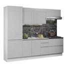 Cozinha Completa Mdf Madesa Acordes Frentes Branco Brilho