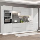Cozinha Completa Mdf Madesa Acordes Frentes Branco Brilho