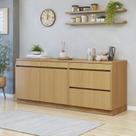 Cozinha Completa Modulada 2 Peças 3 Portas 4 Gavetas com Rodapé 100% MDF Simone Mendes