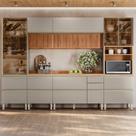 Cozinha Completa Modulada 310cm x 218,5cm Aéreo Rpd Pnl e Crt 6 Peças Proença Cozinha Completa Modulada 310cm x 218,5cm Aéreo Rpd Pnl e Crt 6 Peças Proença